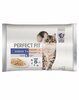 Märgtoit kassipoegadele Perfect Fit Indoor1+, 4 x 85 g