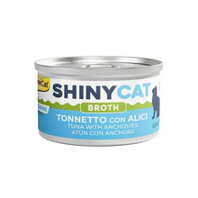 GimCat ShinyCat in Broth tuunikala ja anšoovistega, 70 g