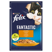 Märgtoit kassipoegadele Purina Felix Fantastic kanaga želees, 85 g