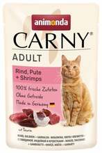 Märgtoit kassidele Animonda Carny Adult veiseliha, kalkuni ja krevettidega, 85 g