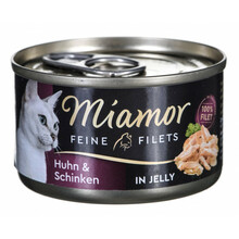 Miamor Feine Filets märgtoit kassidele kanaga, singi ja riisiga, 100 g