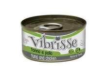 VIBRISSE märgtoit kassipoegadele tuunikala ja kanaga, 12 x 70 g