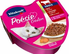 Kassikonserv Vitakraft Poesie Creation veiseliha ja porgandiga, 85 g