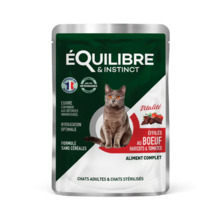 Märgtoit steriliseeritud kassidele Equilibre & Instinct Ster Boueuf (veiseliha), 85 g