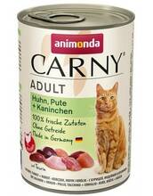 Animonda Carny Adult kana, kalkuni ja küülikuga, 400g