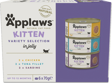 Märgtoit kassipoegadele Applaws Kitten Variety Jelly Selection, 6 x 70 g