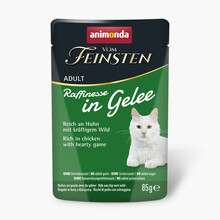 Märgtoit kassidele Animonda Vom Feinsten Adult Raffinesse kanaliha ja ulukilihaga, 85 g