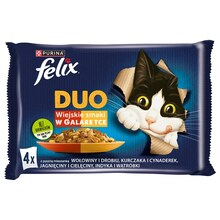 Märgtoit kassipoegadele Felix Fantastic Duo, 4 x 85 g