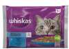 Konservtoit kassipoegadele Whiskas lõhe ja tuunikalaga, 4 x 85 g