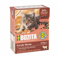 Märgtoit kassipoegadele Bozita Fresh Menu Sterilized hirveliha, 370 g