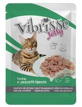 Kasside märgtoit Vibrisse tuunikala ja meriahvenaga želees, 70 g, 18 tk