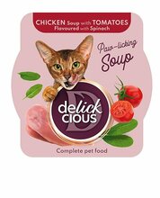 Delickcious kanasupp kassidele tomati ja spinatiga, 80 g