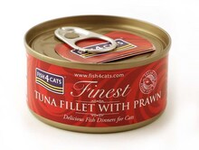 Märgtoit kassidele Fish4Cats Tuna fillet krevettidega, 70 g