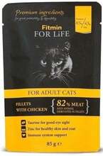 Märgtoit kassipoegadele Fitmin For Life Adult Chicken, 85 g