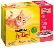 Märgtoit kassidele Purina Friskies Mix, 12 x 85 g