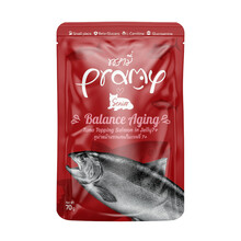 Konserv kassidele Pramy Balance Aging 7+ tuunikala ja lõhega tarretises, 70 g
