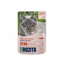 Kassikonserv Bozita lõhetükkidega kastmes, 85 g