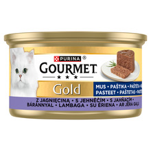 Märgtoit kassidele Purina Gourmet Gold Mousse lambalihaga, 85 g