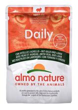 Konserv kassidele Almo Nature Daily vasika- ja lambalihaga, 70 g
