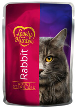 Konserv kassipoegadele Lovely Hunter Sterilised jäneselihaga, 85 g
