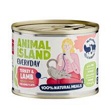 Märgtoit kassipoegadele Animal Island Everyday kalkuni- ja lamba, 200 g