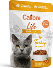 Märgtoit kassidele Calibra Cat Life Adult Turkey in Gravy, 85 g