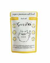 Märgtoit kassipoegadele GUSSTO Cat Fresh Calf värske vasikalihaga, 85 g