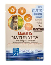Märgtoit kassipoegadele IAMS Naturally Atlandi heeringaga kastmes, 85 g