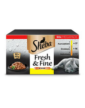 Märgtoit kassidele Sheba Fresh & Fine, 50x50g
