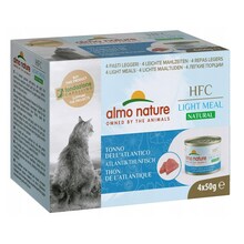 Märgtoit kassidele Almo Nature Light Meal Natural HFC Tuna, 4 x 50 g