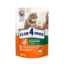 Konserv kassidele Club 4 Paws pardiga kastmes, 100 g
