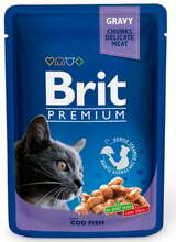 Märgtoit kassipoegadele Brit Premium Cod Fish, 24 x 100 g
