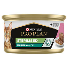 Purina Pro Plan Sterilised märgtoit lõhe ja tuunikalaga, 85 g