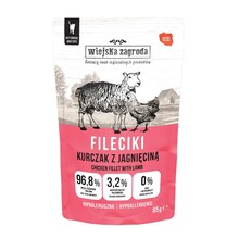 Märgtoit kassidele Wiejska Zagroda kanaliha ja lambalihaga, 85 g