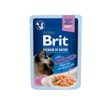 Märgtoit kassipoegadele Brit Premium Delicate Salmon for Sterilised in Gravy, 85 g