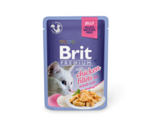 Konserv kassipoegadele Brit Premium Delicate Chicken in Jelly, 85 g