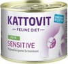 Kassi märgtoit Kattovit Sensitive kalkuniga, 185 g