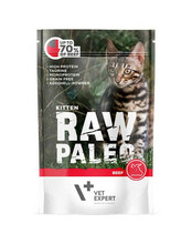 Märgtoit kassipoegadele Raw Paleo Kitten veiselihaga, 100 g