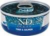 Märgtoit kassidele Farmina N&D Ocean Tuna, Salmon, 70 g