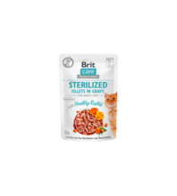 Konserv steriliseeritud kassidele Brit Care Sterilized Fillets in Gravy Healthy Rabbit, 85 g