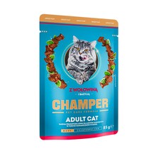 Märgtoit kassipoegadele Champer veiselihaga ja basiilikuga, 85 g