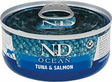 Märgtoit kassidele Farmina N&D Ocean Tuna, Salmon, 70 g
