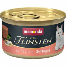 Märgtoit kassipoegadele Animonda Vom Feinsten Mousse lõhe ja linnulihaga, 85 g
