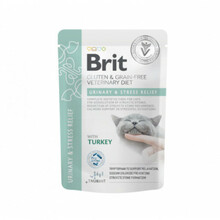 Märgtoit kassipoegadele Brit GF Veterinary Diets Urinary and Stress Relief, 85 g