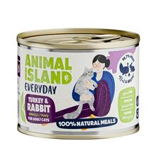Märgtoit kassidele Animal Island Everyday kalkuni ja küülikuga, 200 g