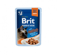 Konserv kassidele Brit Premium Cat Delicate kalkuniga, 85 g