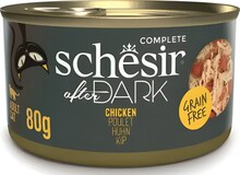 Märgtoit kassidele Agras Pet Foods Schesir After Dark kana puljongis, 80 g