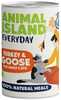 Kasside märgtoit Animal Island Everyday kalkuni- ja hanelihaga, 400 g