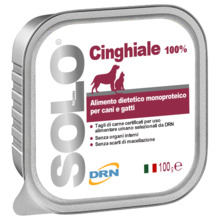 Märgtoit koertele ja kassidele DRN Solo Cinghiale metssigaliha, 100 g