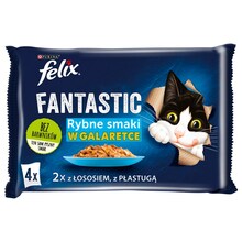 Felix Fantastic kassitoit lõhe ja lestaga želees, 4x85 g